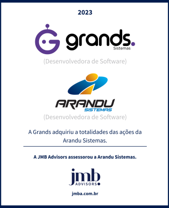 A Grands adquiriu a totalidade das ações da Arandu Sistemas